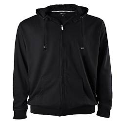 Redfield Übergrößen Sweatjacke Herren schwarz, XL Größe:3XL von Redfield