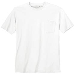 Redfield XXL Basic T-Shirt Jerry weiß Brusttasche, Größe:5XL von Redfield