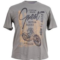 redfield T-Shirt Redflied T-Shirt in großen Größen "Motor Bikes" khaki von Redfield