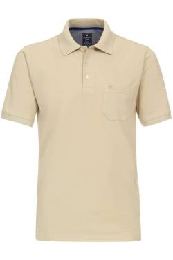 Redmond Casual Regular Fit Poloshirt Kurzarm beige von Redmond