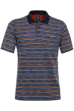 Redmond Casual Regular Fit Poloshirt Kurzarm blau/orange von Redmond