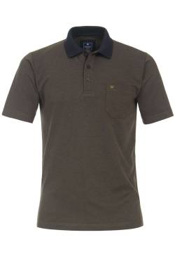 Redmond Casual Regular Fit Poloshirt Kurzarm braun von Redmond