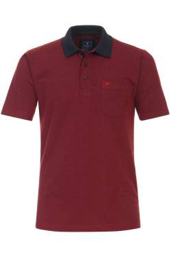 Redmond Casual Regular Fit Poloshirt Kurzarm rot von Redmond