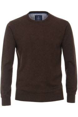 Redmond Casual Regular Fit Pullover braun, Einfarbig von Redmond