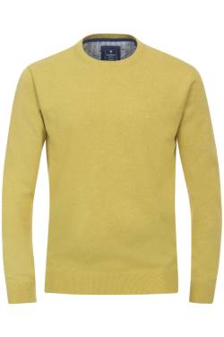 Redmond Casual Regular Fit Pullover gelb, Einfarbig von Redmond