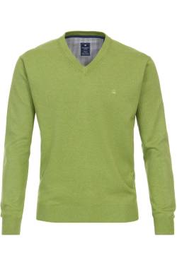 Redmond Casual Regular Fit Pullover grün, Einfarbig von Redmond