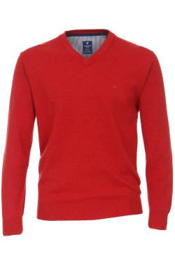 Redmond Casual Regular Fit Pullover rot, Melange von Redmond