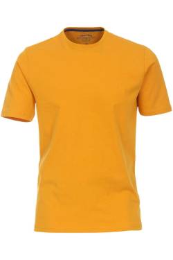 Redmond Casual Regular Fit T-Shirt Rundhals gelb, Einfarbig von Redmond