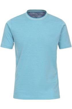 Redmond Casual Regular Fit T-Shirt Rundhals hellblau, Einfarbig von Redmond