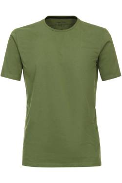 Redmond Casual Regular Fit T-Shirt Rundhals hellgrün, Einfarbig von Redmond