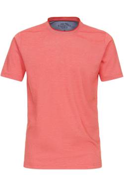 Redmond Casual Regular Fit T-Shirt Rundhals rot, Einfarbig von Redmond