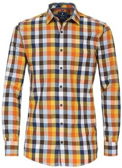 Redmond - Comfort Fit - Herren Hemd kariert (232070111), Größe:XXL, Farbe:Gelb(40) von Redmond