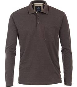 Redmond Polo-Shirt Langarm Uni nah 79 grau L von Redmond