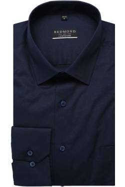 Redmond Regular Fit Hemd blau, Einfarbig von Redmond