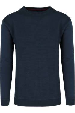 Redmond Regular Fit Sweatshirt Rundhalsblau, Einfarbig von Redmond