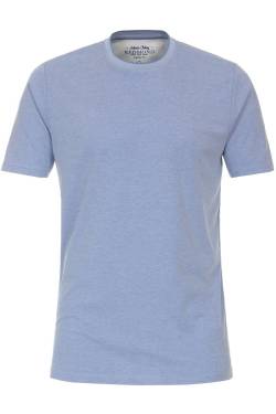 Redmond Regular Fit T-Shirt Rundhals hellblau, Einfarbig von Redmond