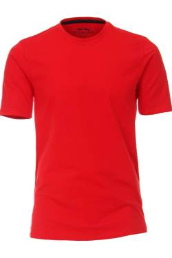 Redmond Regular Fit T-Shirt Rundhals rot, Einfarbig von Redmond