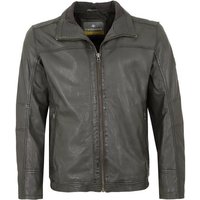 Redpoint Lederjacke Benjamin Echtleder Herren Lederjacke Lammnappa grau von Redpoint