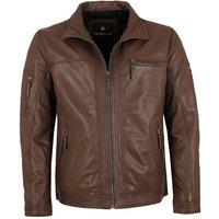 Redpoint Lederjacke Brice Echtleder Herren Lederjacke Neuseeländisches Lammnappa dunkelbraun von Redpoint