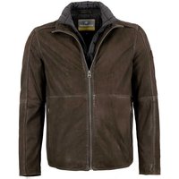 Redpoint Lederjacke Echtleder Rindnubuk dunkelbraun von Redpoint