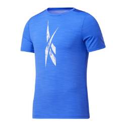 Herren Kurzarm-T-Shirt Reebok Workout Ready Activchill Blau - L von Reebok