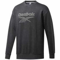 Herren Sweater ohne Kapuze Reebok Classics Premium Dunkelgrau - S von Reebok