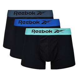 REEBOK Herren Calzoncillos de Hombre en Negro Boxershorts, Black, von Reebok