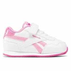 Reebok Baby-Mädchen ROYAL CL Jog 3.0 1V Sneaker, White/JASPNK/SEPRPI, 21 EU von Reebok