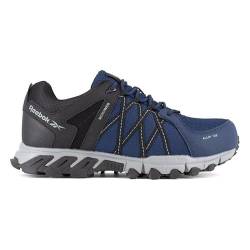 Reebok - Chaussures de sécurité Basses Bleue Marine et Noir en Microfibre et Cuir embout Aluminium Trail Grip S1P SRC 44 Bleu Marine/Noir von Reebok