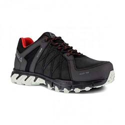 Reebok - Chaussures de sécurité Basses Noire et Rouge en Cuir imperméable embout Aluminium Trail Grip S3 SRC 43 Noir/Rouge von Reebok