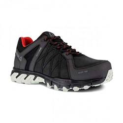 Reebok - Chaussures de sécurité Basses Noire et Rouge en Cuir imperméable embout Aluminium Trail Grip S3 SRC 44 Noir/Rouge von Reebok