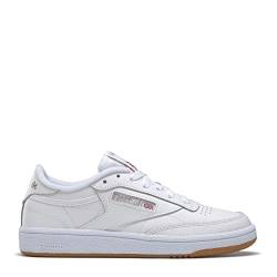 Reebok Damen Club C85 Laufschuhe, White Light Grey Gum, 40 EU von Reebok