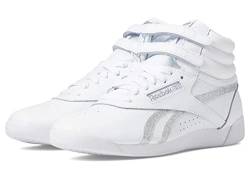 Reebok Damen Freestyle Hi High Top, Weiß/Silber Metallic, 38 EU von Reebok