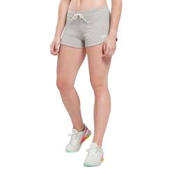 Reebok Damen French Terry Shorts, Medium Grey Heather, XS von Reebok