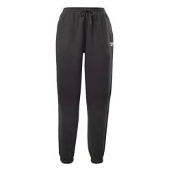 Reebok Damen Identity Fleece Trainingshose, Schwarz, S von Reebok