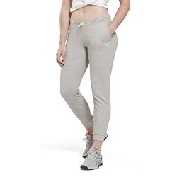 Reebok Damen Identity French Terry Trainingshose, Medium Grey Heather, L von Reebok