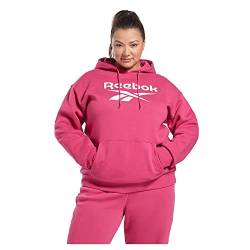 Reebok Damen Identity Logo Fleece Hoodie, Semi Proud Pink, 3XL Plus von Reebok