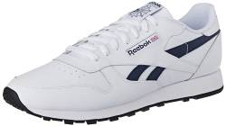 Reebok Damen Klassisches Leder Sneaker Klassisches Leder, Ftwr White Vector Navy Core Black, 45 EU von Reebok