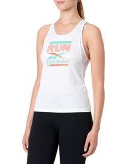 Reebok Damen Run Graphic Tank Top, weiß, M von Reebok