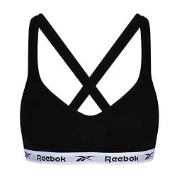 Reebok Damen Womens Moulded Cup Crop Bra CARA Black T-Shirt, M von Reebok