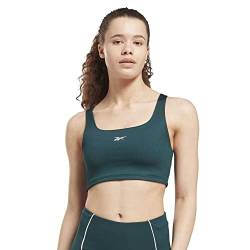 Reebok Damen Wor Rib Bralette Trainings-BH – leichte Stütze, waldgrün, XS von Reebok