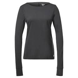 Reebok Damen Workout Ready Supremium, Lange Ärmel T-Shirt, Night Black, S von Reebok