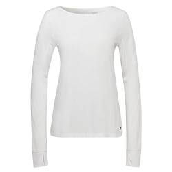 Reebok Damen Workout Ready Supremium, Lange Ärmel T-Shirt, weiß, L von Reebok