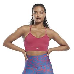 Reebok Damen Workout Ready Tri Back Gepolstert Sport-BH, Semi Proud Pink, M von Reebok