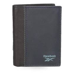 Reebok Division Vertikale Geldbörse mit Geldbörse, Blau, 8,5 x 10,5 x 1 cm, Leder, blau, Talla única, Vertikale Geldbörse mit Geldbörse von Reebok