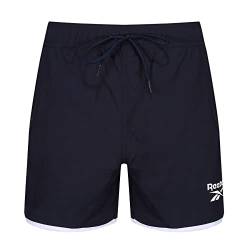 Reebok Herren Badeshorts in Marineblau, Polyester, schnelltrocknend Badehose, Navy, Verschiedene Größen von Reebok