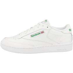 Reebok Herren Club C 85 Sneaker, INT-White/Green, 40.5 EU von Reebok