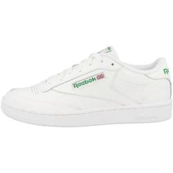 Reebok Herren Club C 85 Sneaker, INT-White/Green, 42.5 EU von Reebok