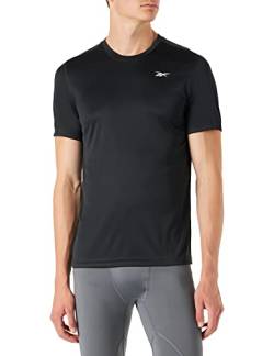 Reebok Herren Workout Ready Short Sleeve Tech T-Shirt, Night Black, L von Reebok