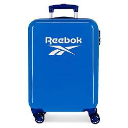 Reebok Maveryck Kabinenkoffer Blau 38 x 55 x 20 cm Starres ABS Seitliches Zahlenschloss 34 L 2,86 kg 4 Doppelräder Handgepäck von Reebok